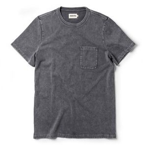 Taylor Stitch heavy bag tee in charcoal. Size 38